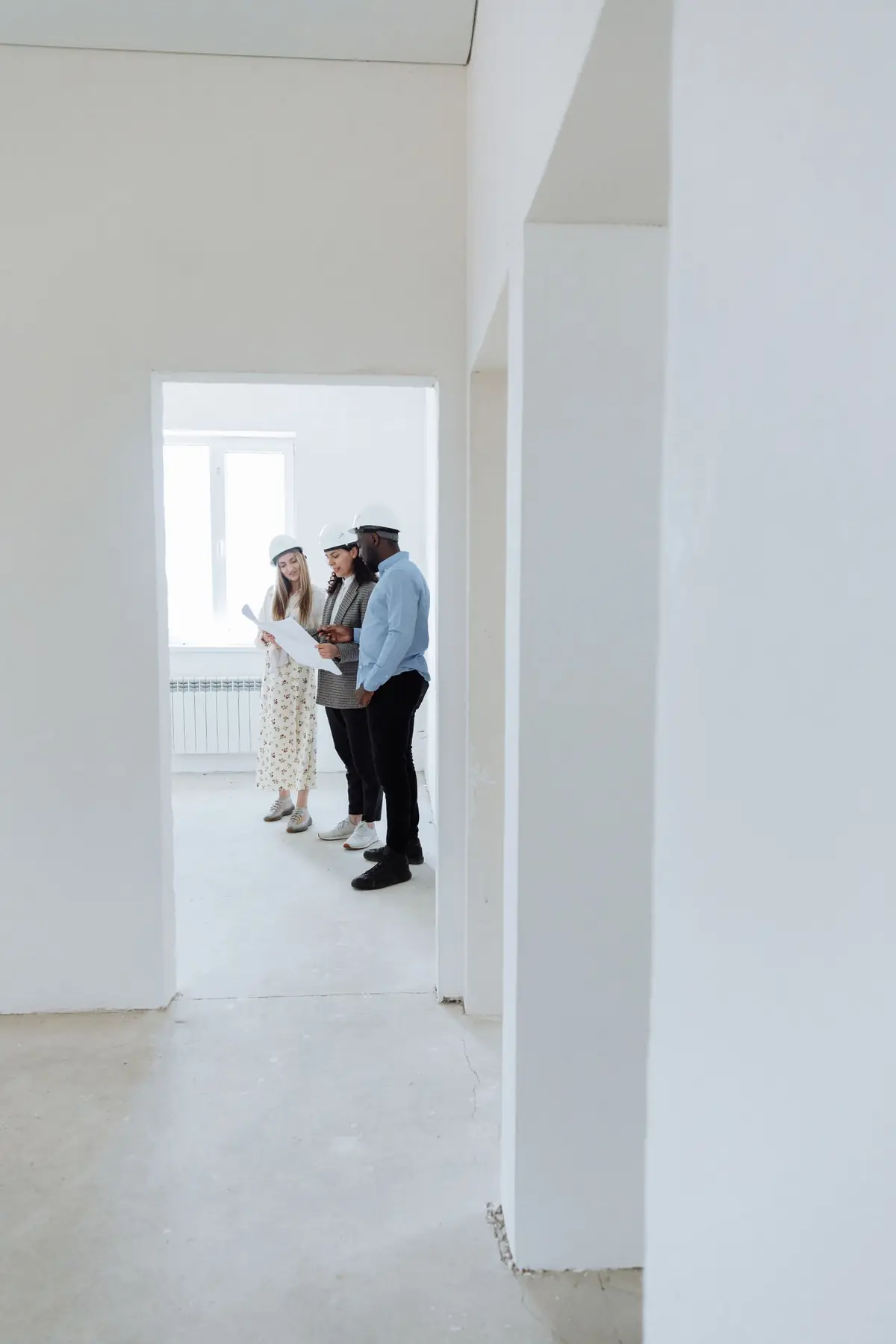 Visite de chantier avec un client